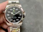 Clean Factory Rolex Air-king 3230 Black Face Watch 40mm